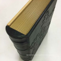 Black Leather Book Shaped Storage Packaging Gift Box